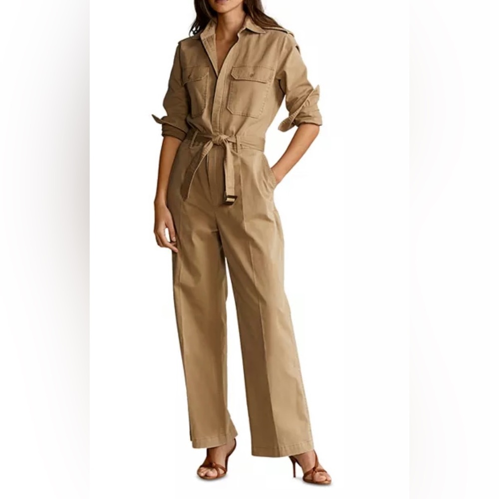 Polo Ralph Lauren- Women’s Cotton Twill Jumpsuit- Size 4